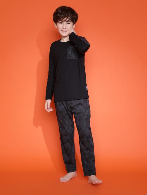 boys camouflage long sleeve pyjama set nightwear - 21931056 -  Standard Image - 0