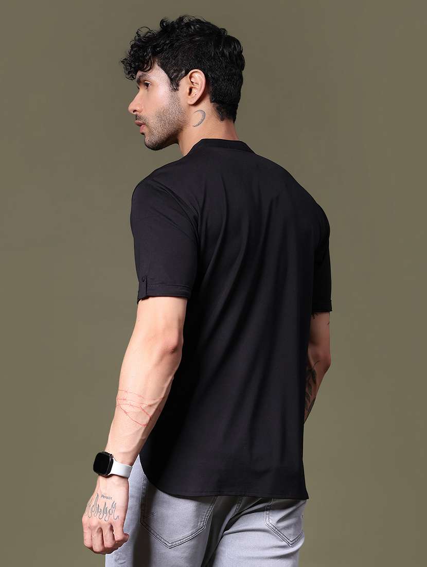 men solid short sleeve regular fit t-shirt - 21931264 - Standard Image - 2