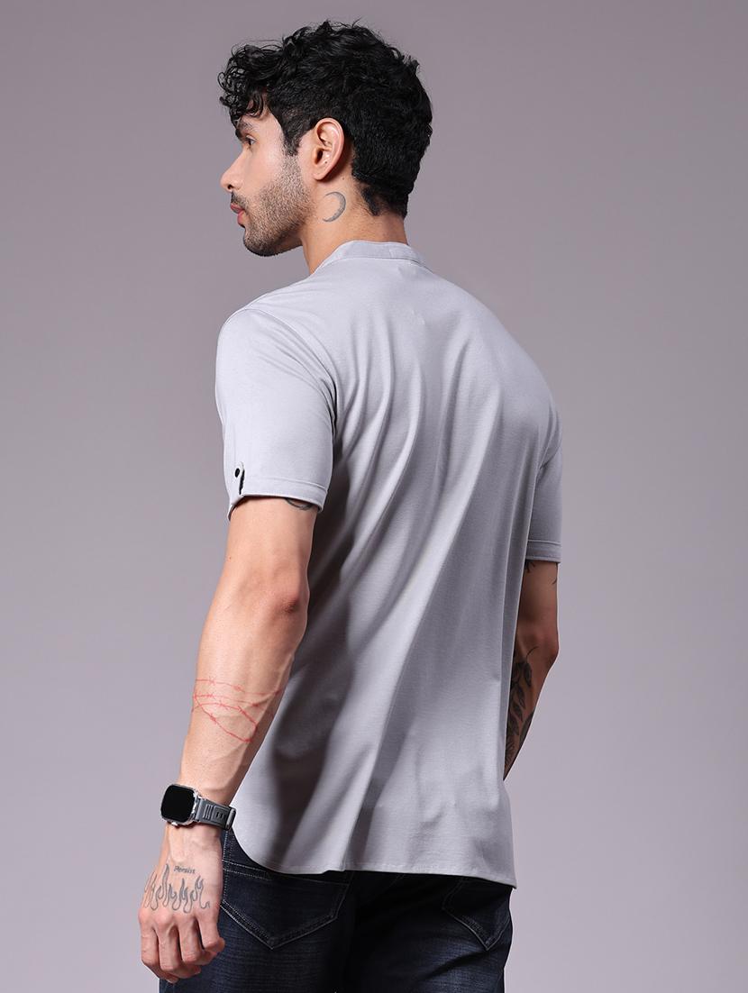 men solid short sleeve regular fit t-shirt - 21931295 - Standard Image - 2