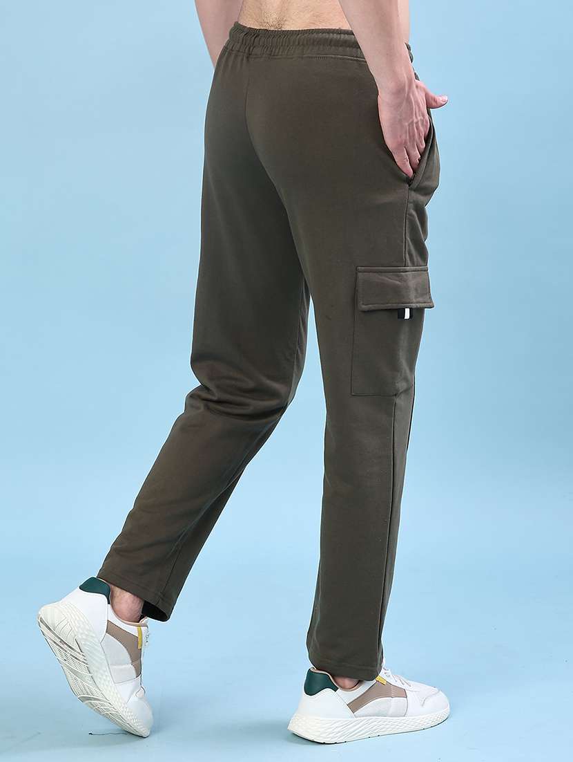 Men Solid Mid Rise Regular Fit Cargo - 21931359 -  Standard Image - 2