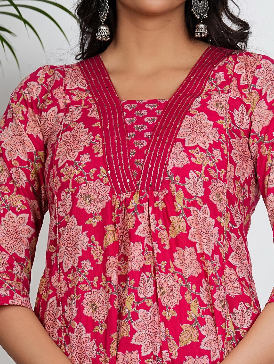 women three quarter sleeve kurta pant with dupatta set - 21931576 - Standard Image - 2