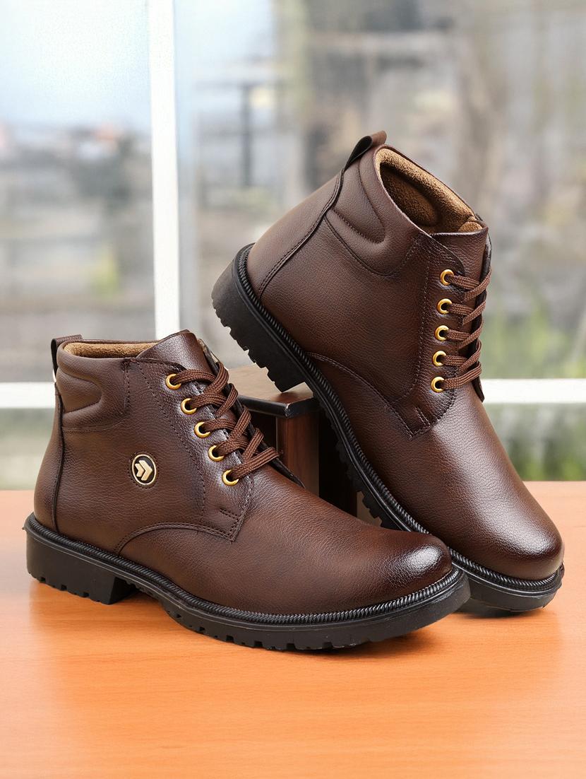 men brown lace up boot - 21931617 - Zoom Image - 0