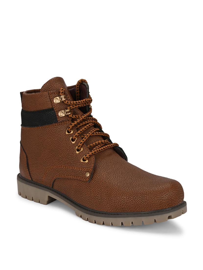 men brown lace up boot - 21931624 - Standard Image - 2