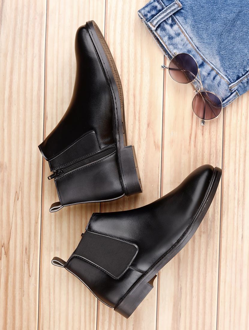 men solid slip on boot - 21931627 -  Zoom Image - 0