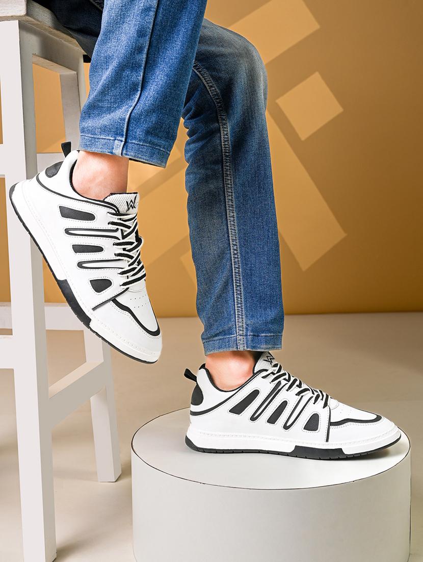men white lace up sneaker - 21931631 -  Zoom Image - 0