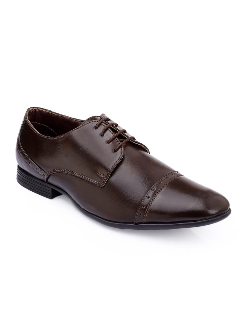 men brown lace-up brouge - 21931654 - Standard Image - 2