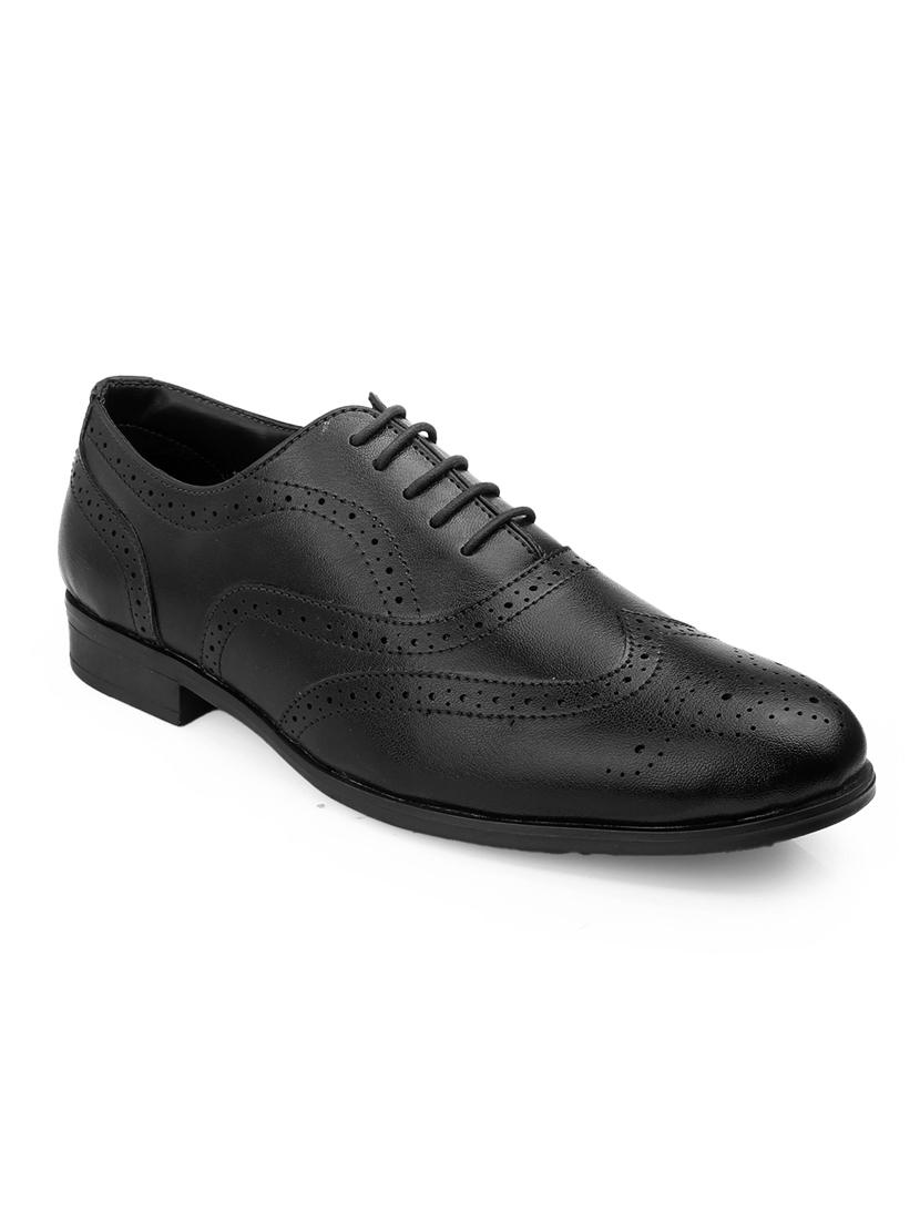 men black lace-up brouge - 21931659 - Standard Image - 2