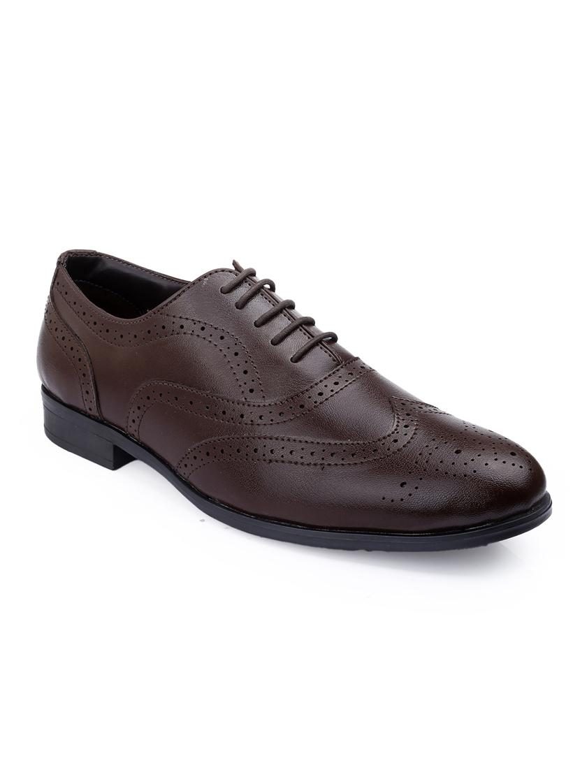 men brown lace-up brouge - 21931660 - Standard Image - 2