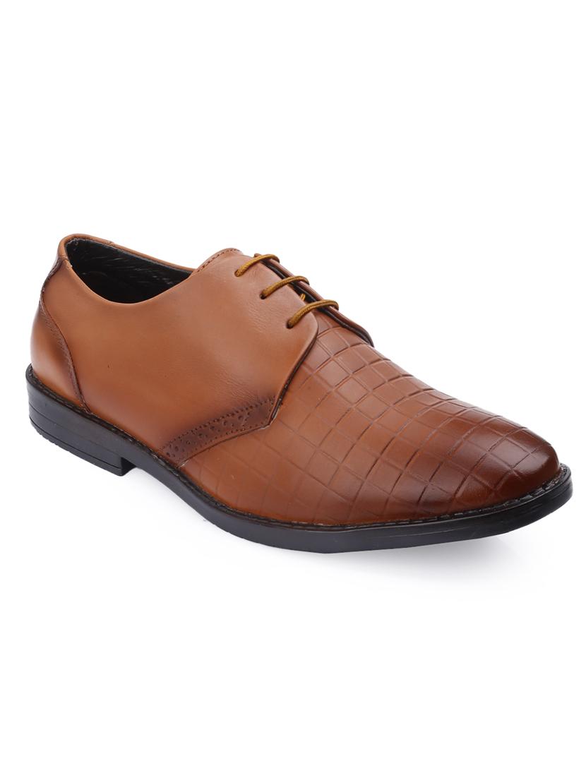 men tan lace-up derby - 21931664 - Standard Image - 2