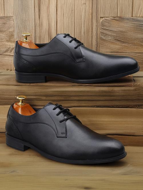men black lace-up derby - 21931665 - Standard Image - 0
