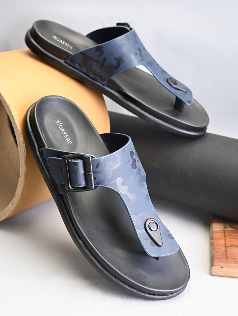 men printed toe separator sandal - 21931680 -  Zoom Image - 0