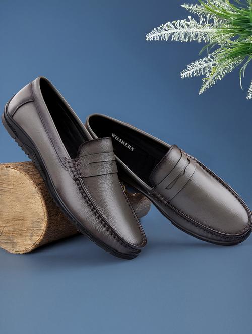 men grey slip on loafer - 21931695 - Standard Image - 0