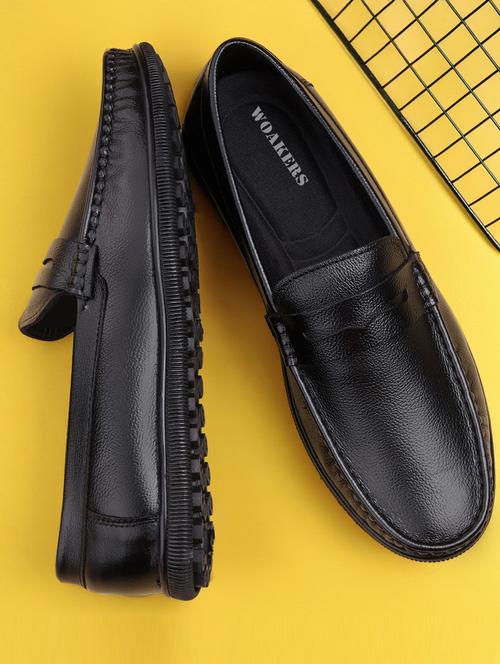 men black slip on loafer - 21931706 -  Standard Image - 0