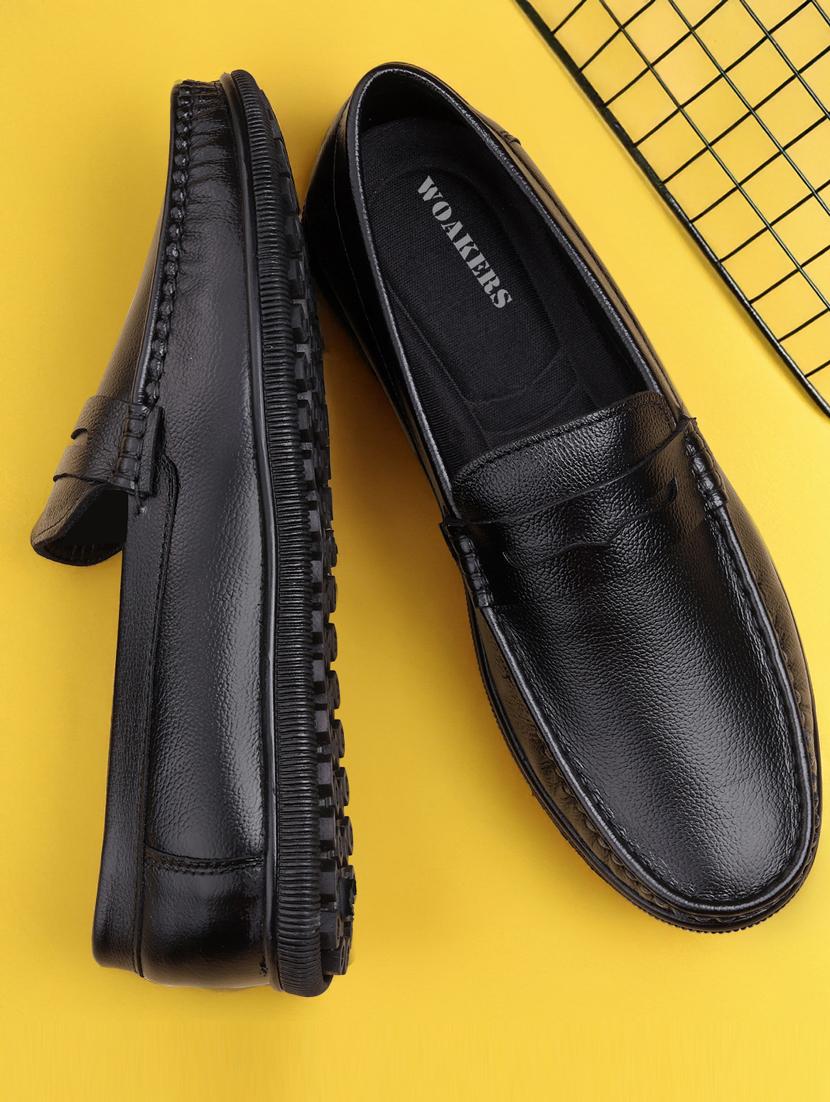 men black slip on loafer - 21931706 -  Zoom Image - 0