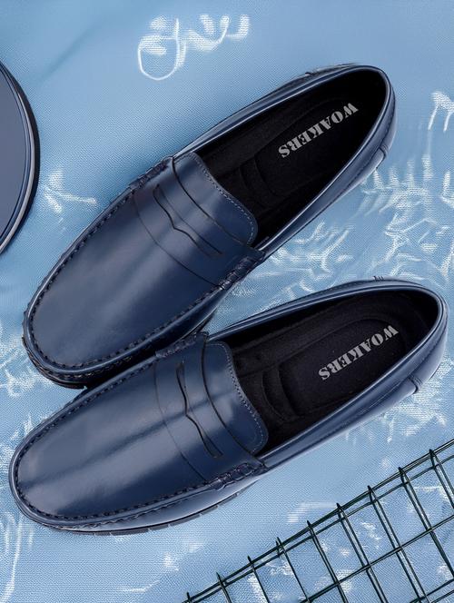 men blue slip on loafer - 21931708 -  Standard Image - 0