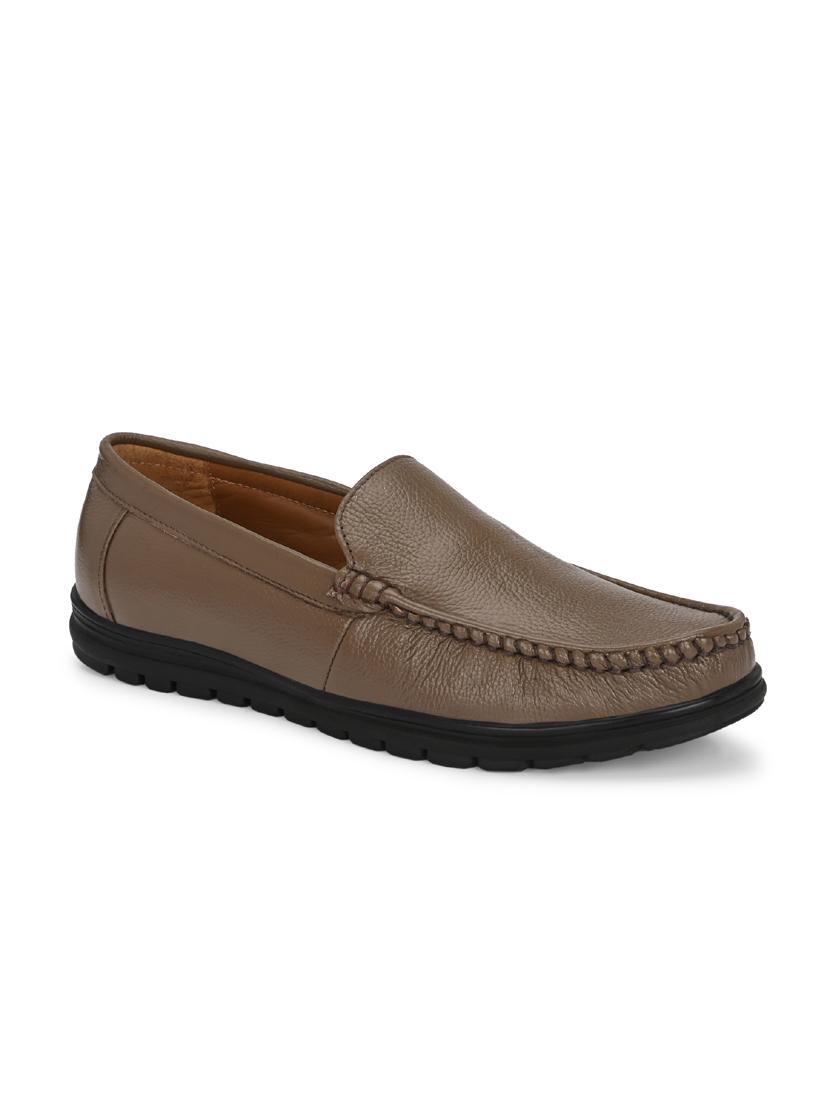 men brown slip on loafer - 21931712 - Standard Image - 2