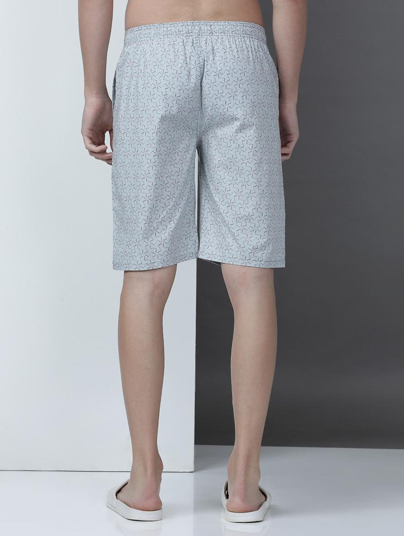 men printed mid rise regular fit shorts - 21932052 - Standard Image - 2