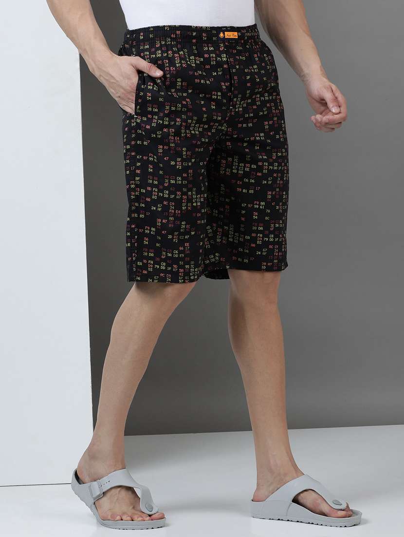 men printed mid rise loungewear boxer - 21932056 -  Standard Image - 2