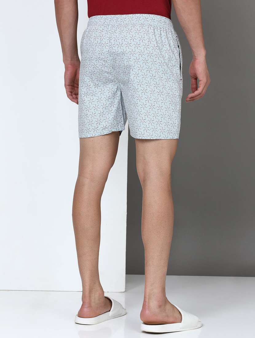 men printed mid rise loungewear boxer - 21932058 -  Standard Image - 2