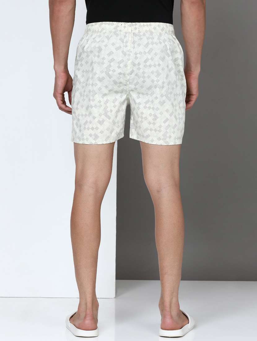 men printed mid rise loungewear boxer - 21932059 -  Standard Image - 2