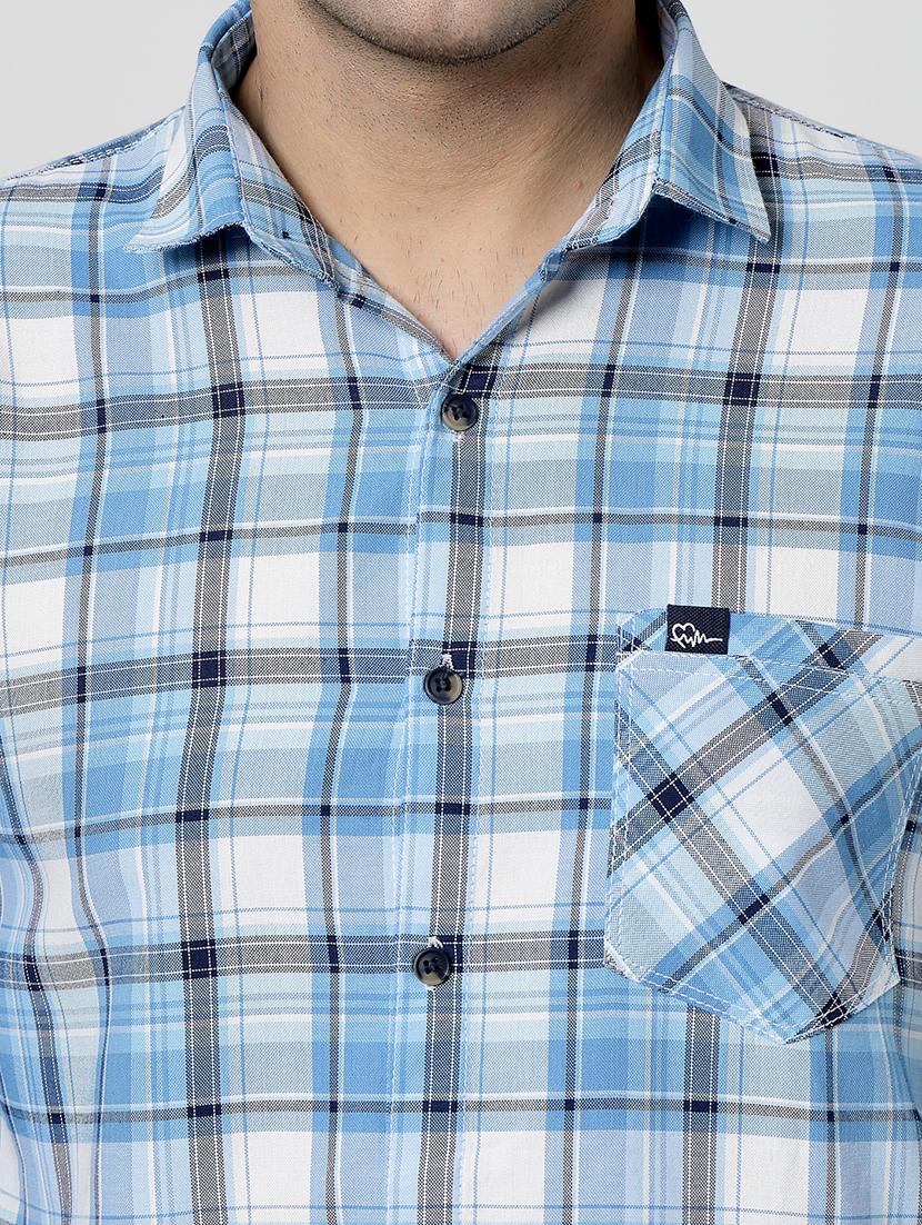 men checkered collared long sleeves shirt - 21932070 - Standard Image - 2