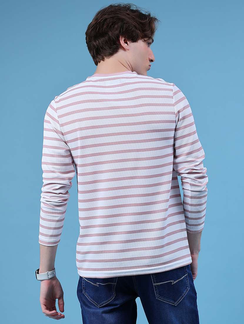 men striped long sleeve regular fit t-shirt - 21932190 -  Standard Image - 2