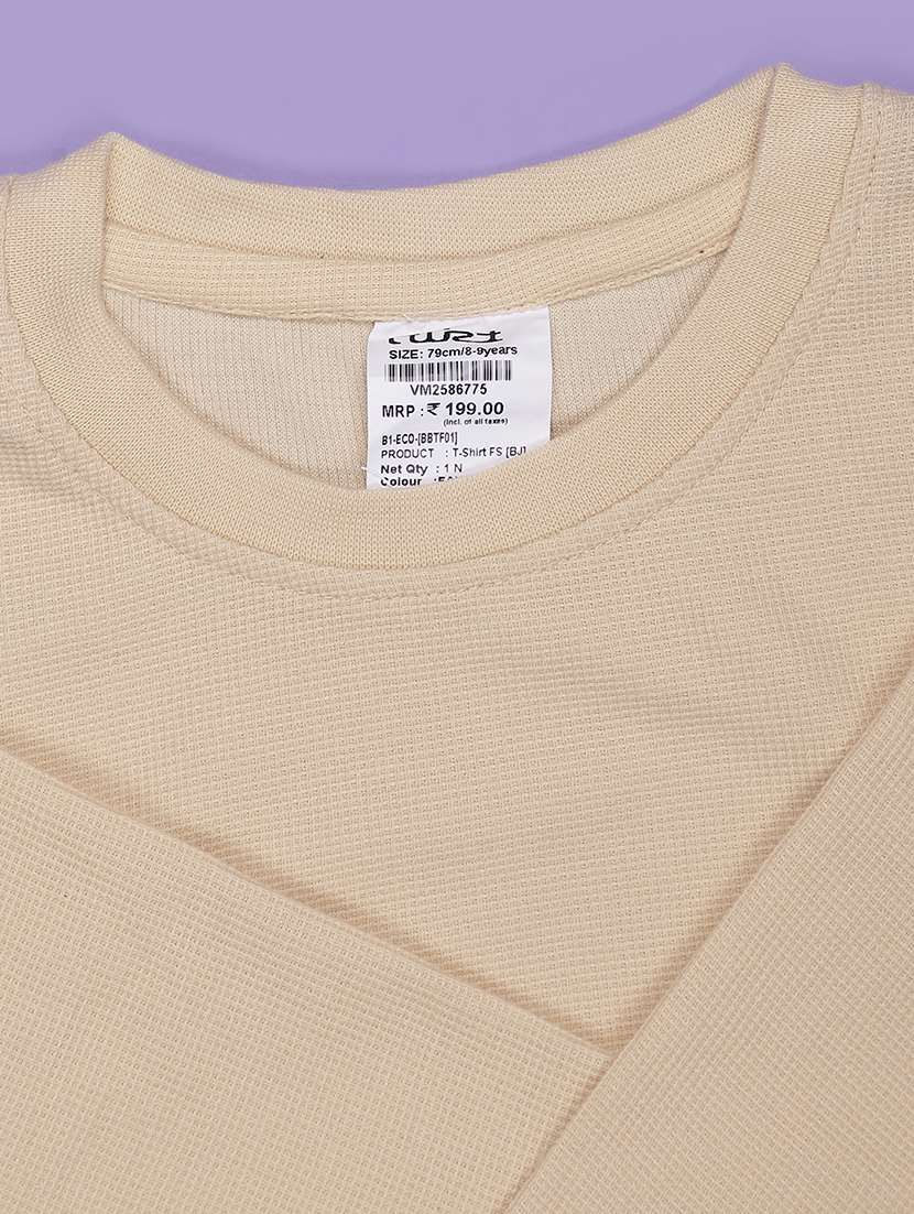 boys solid long sleeve regular fit t-shirt - 21932263 -  Standard Image - 2