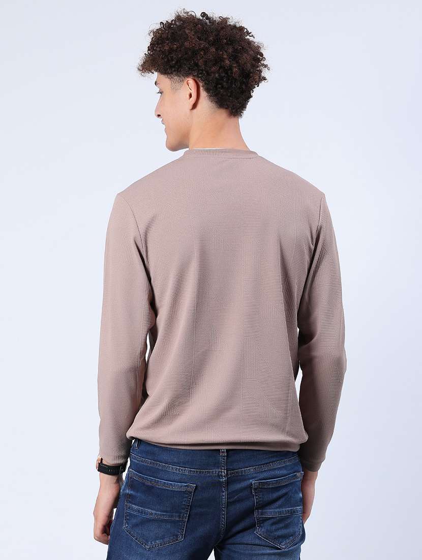 men solid long sleeve regular fit t-shirt - 21932542 - Standard Image - 2