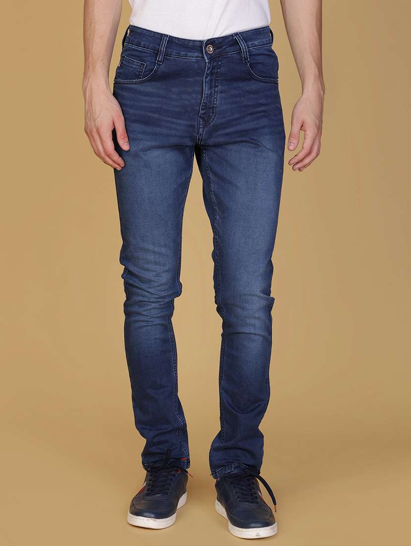 men solid mid rise slim fit jean - 21932549 -  Standard Image - 2