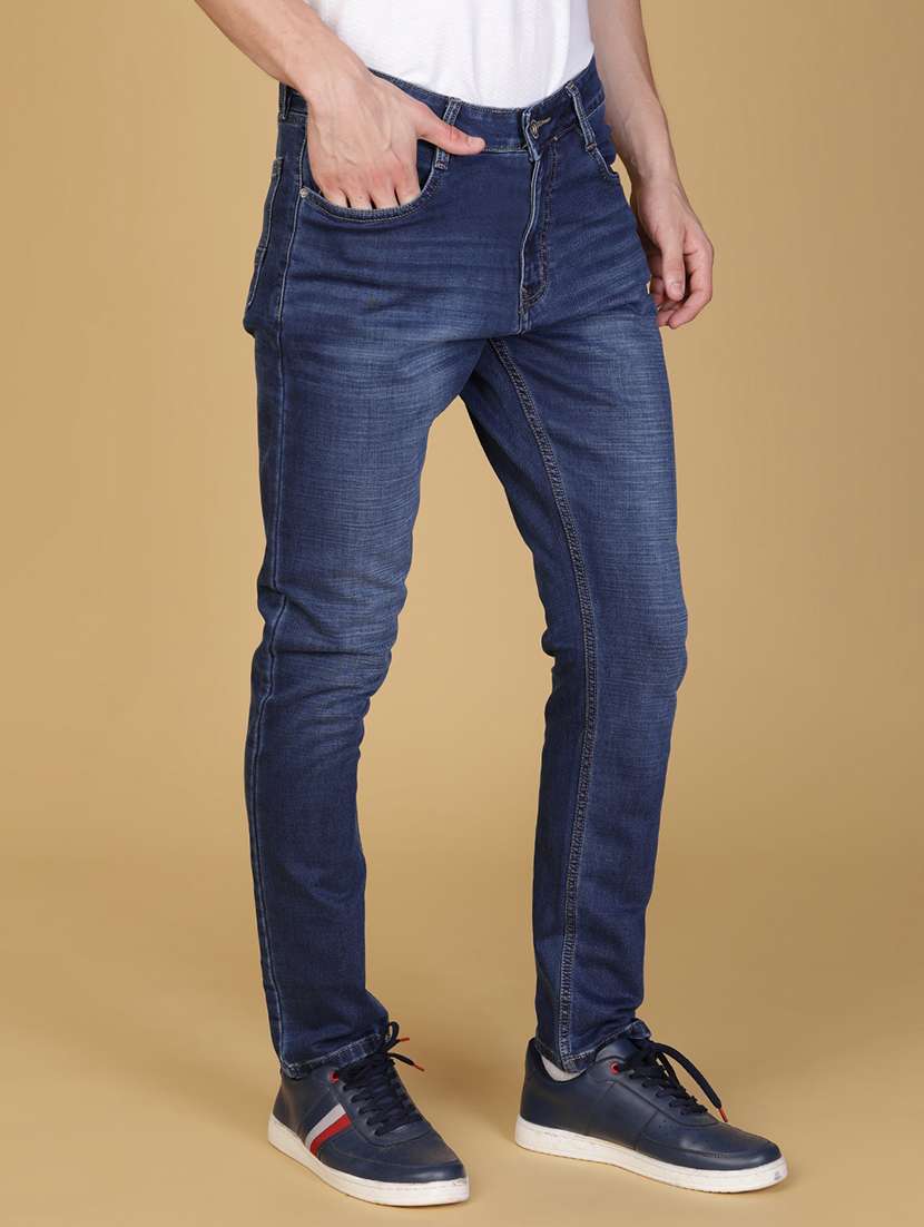 men solid mid rise slim fit jean - 21932551 -  Standard Image - 2
