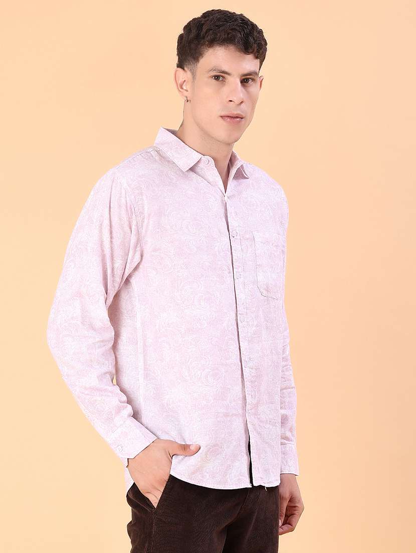 men printed long sleeve regular fit shirt - 21932570 -  Standard Image - 2