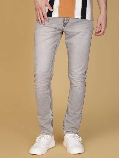 men solid mid rise slim fit jean - 21932572 -  Standard Image - 0