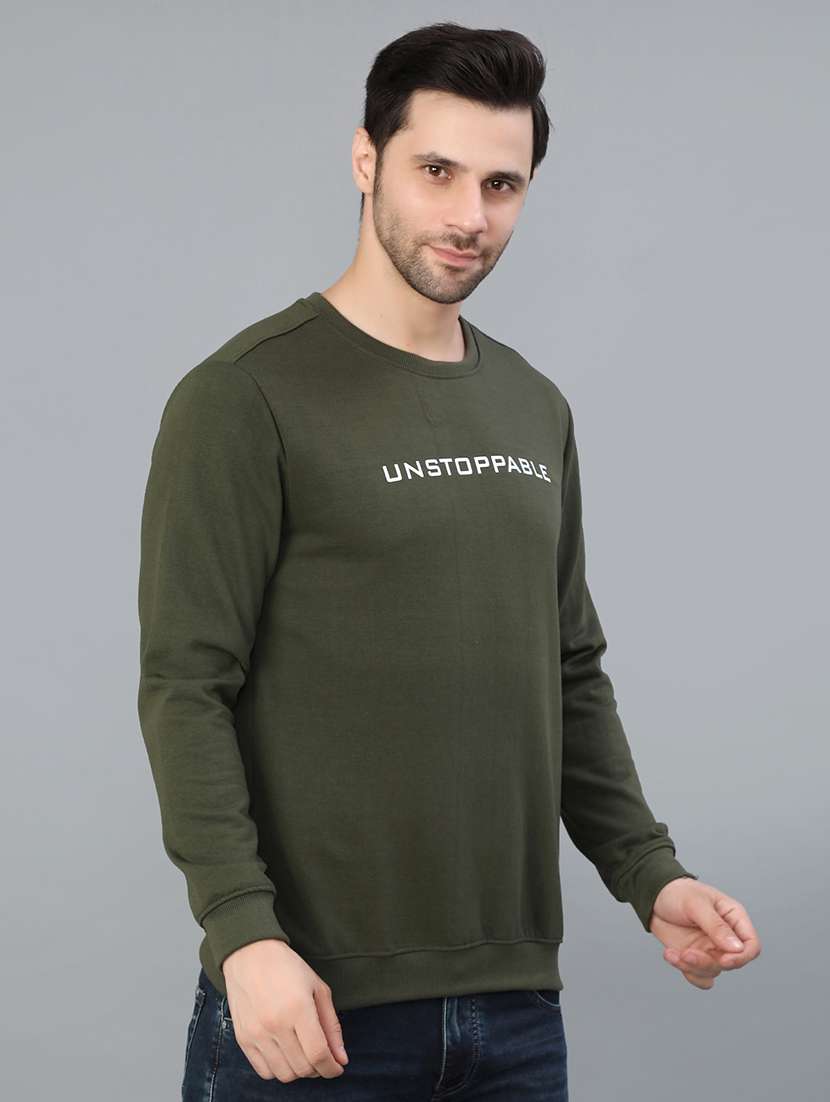 men chest print long sleeve regular fit sweatshirt - 21932595 -  Standard Image - 2