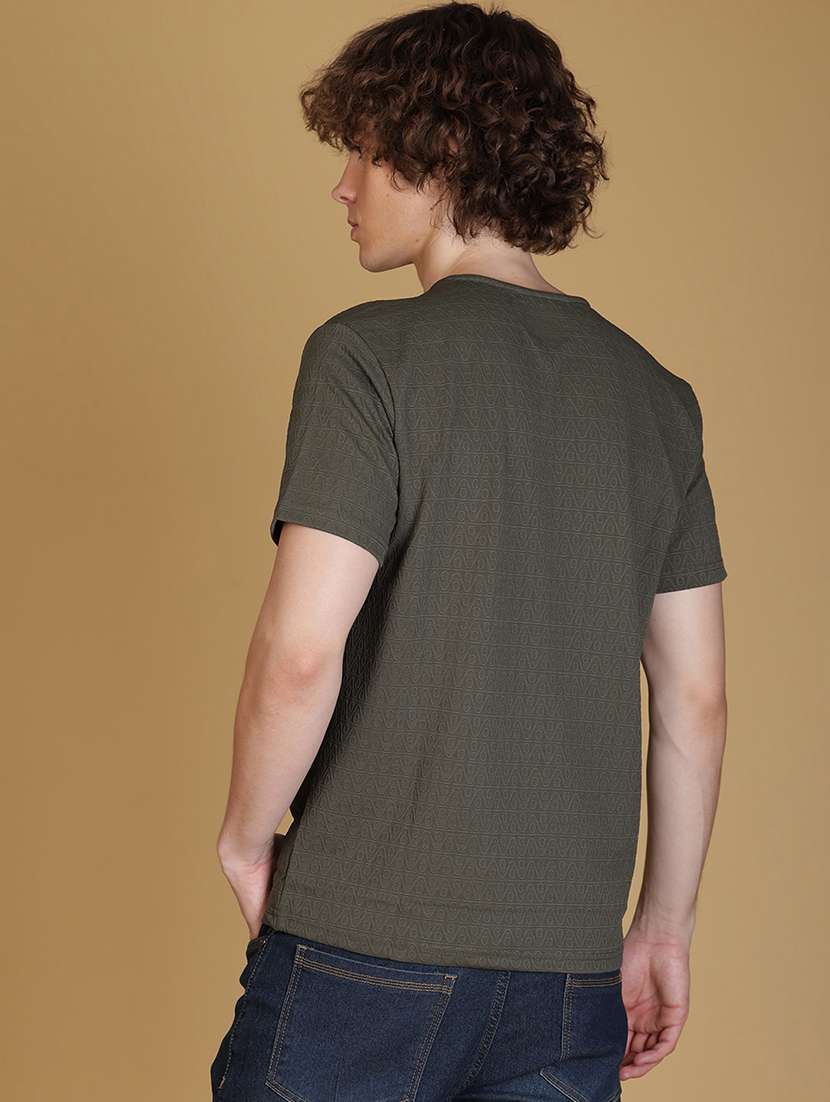 men solid short sleeve regular fit t-shirt - 21932611 - Standard Image - 2
