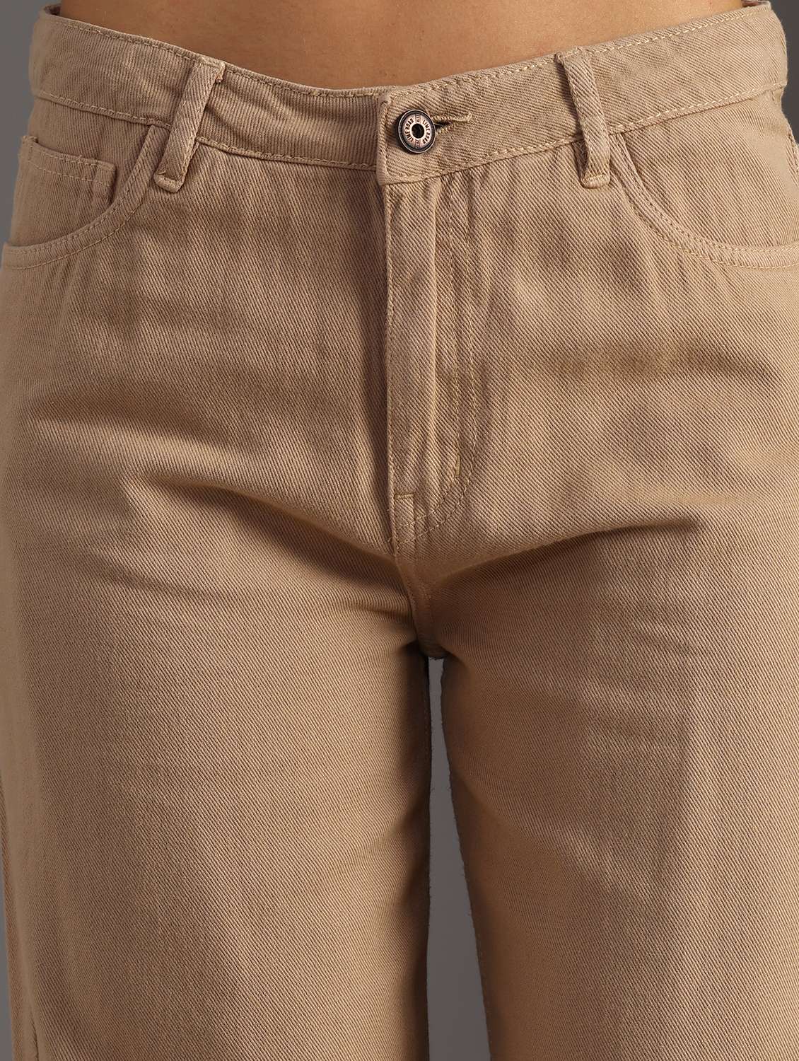 women solid mid rise wide leg jean - 21932682 -  Standard Image - 2