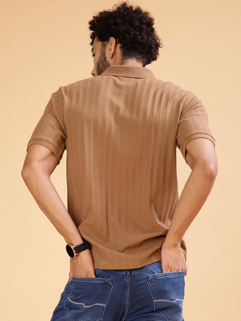men solid short sleeve regular fit polo t-shirt - 21932711 - Standard Image - 2