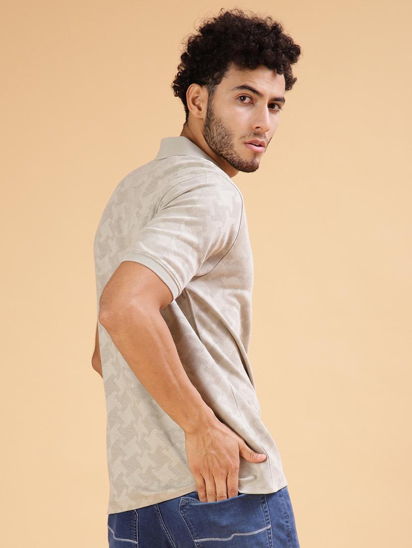 men printed short sleeve regular fit polo t-shirt - 21932712 - Standard Image - 2