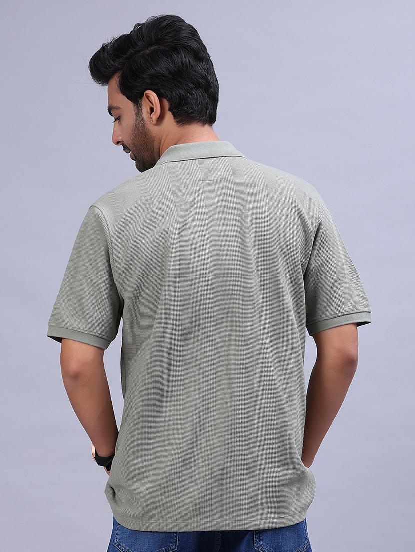 men solid short sleeve regular fit polo t-shirt - 21932713 - Standard Image - 2