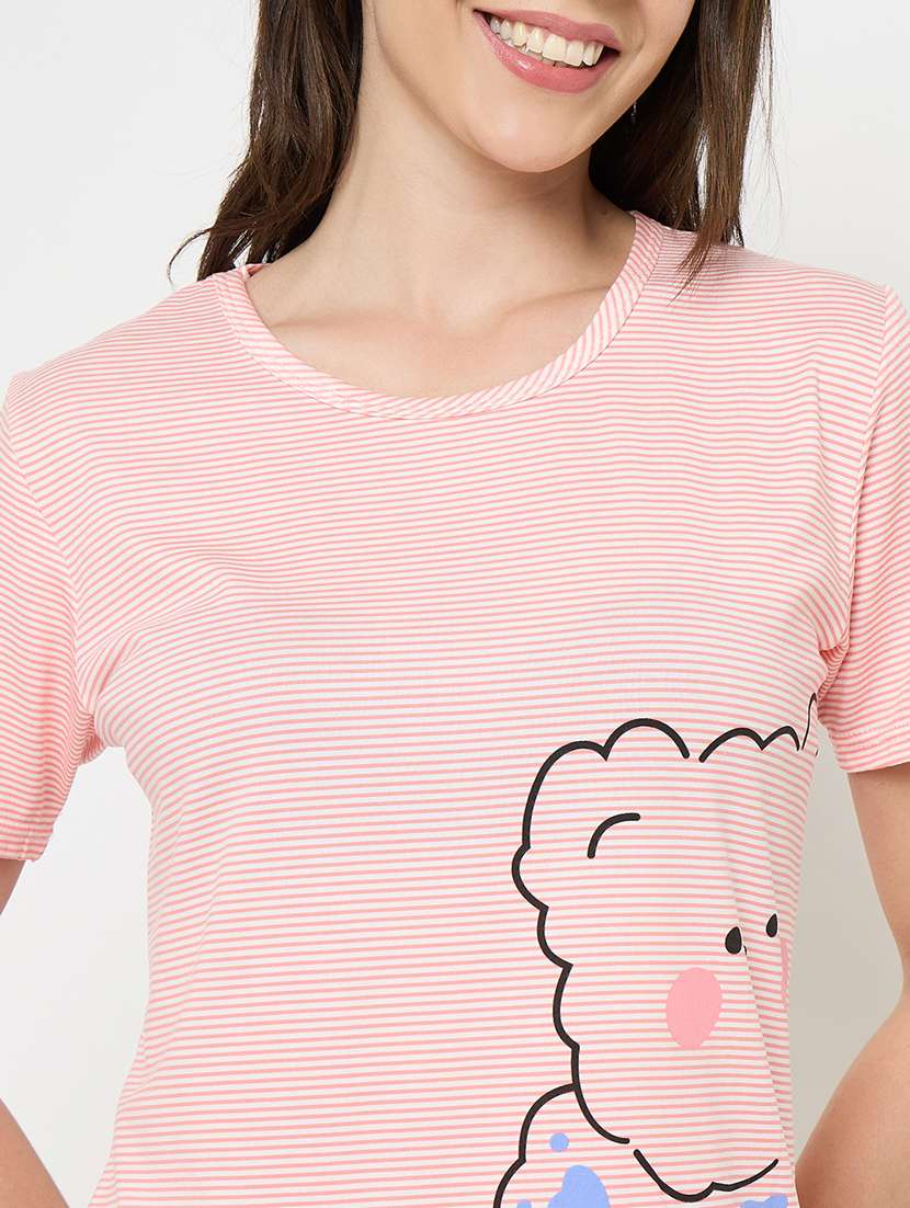 women printed nightwear shorts set - 21932725 -  Standard Image - 2