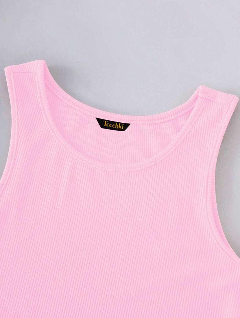 women solid sleeveless tank top - 21932739 -  Standard Image - 2