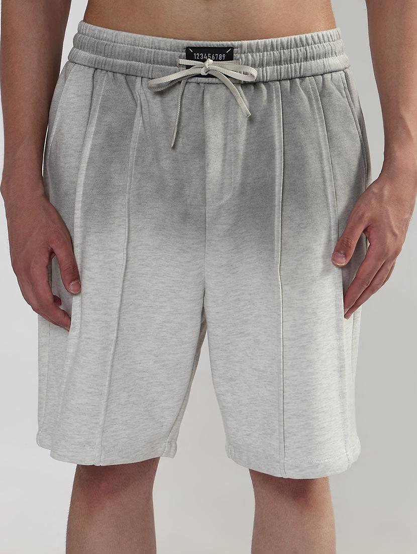 men grey ombre printed low rise relaxed fit shorts - 21933432 - Standard Image - 2