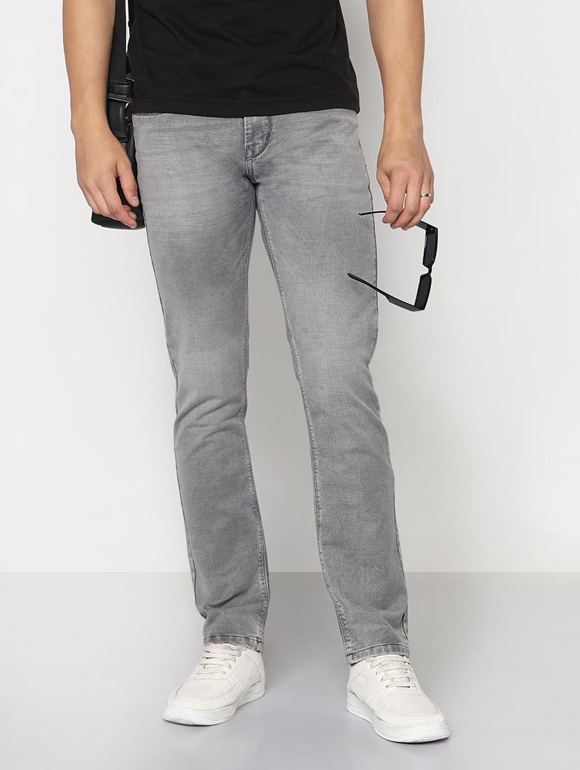 men solid mid rise slim fit jean - 21933436 -  Zoom Image - 0