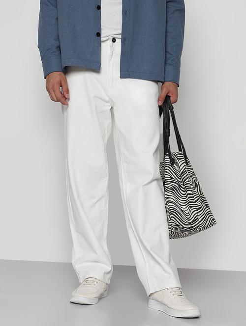 men solid mid rise straight fit jean - 21933441 -  Standard Image - 0