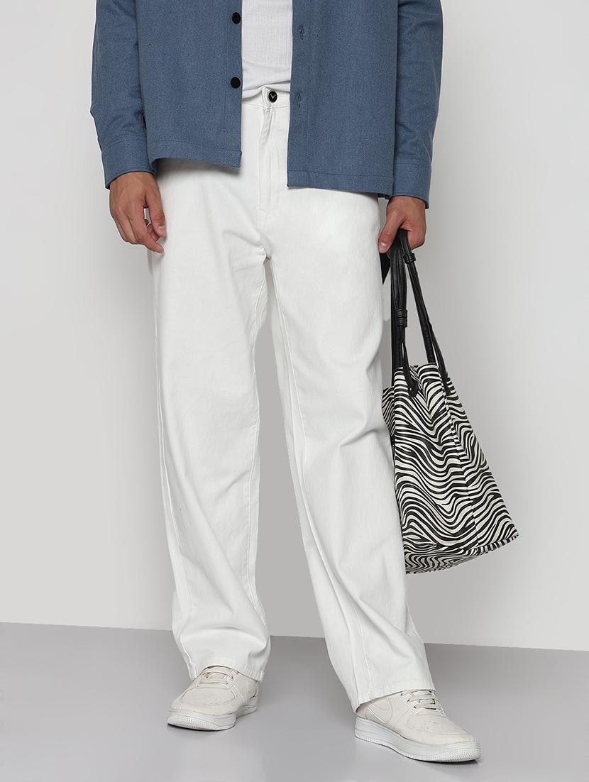 men solid mid rise straight fit jean - 21933441 -  Zoom Image - 0