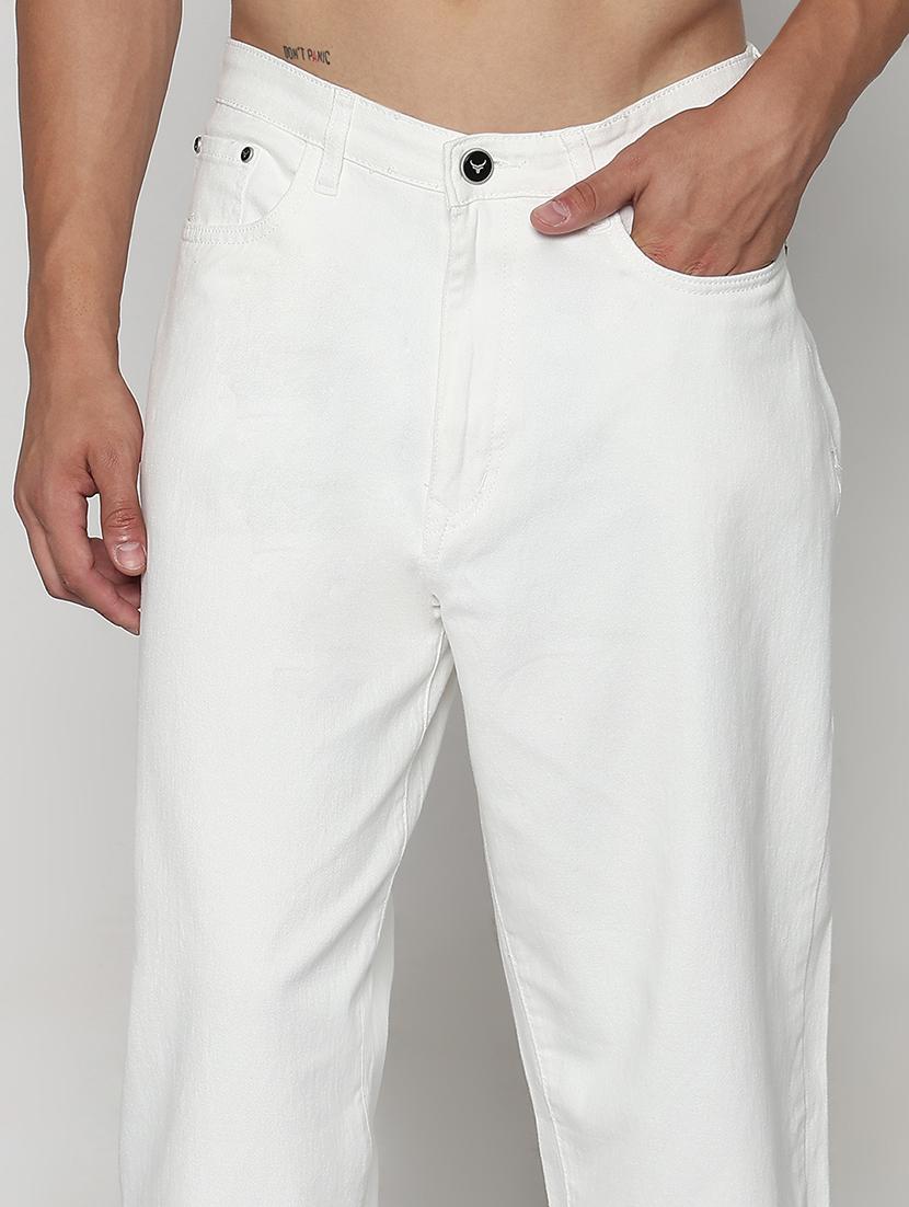 men solid mid rise straight fit jean - 21933441 - Standard Image - 2