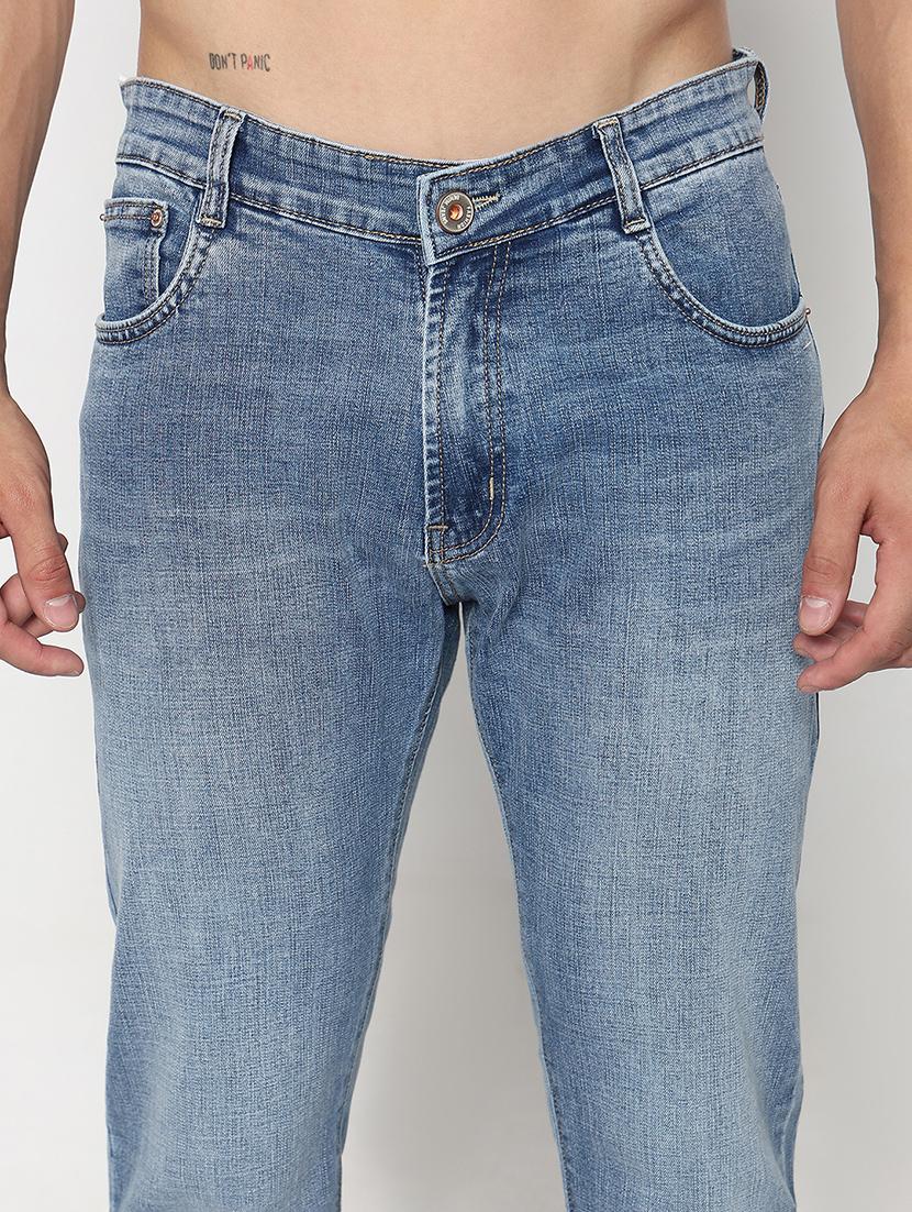 men solid mid rise straight fit jean - 21933443 - Standard Image - 2