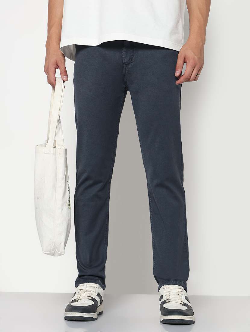 men solid mid rise straight fit jean - 21933449 -  Zoom Image - 0