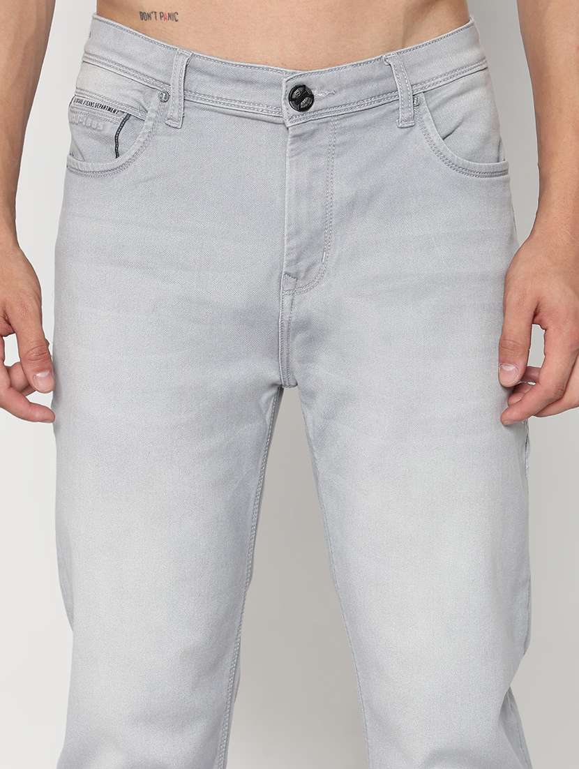 men solid mid rise slim fit jean - 21933451 -  Standard Image - 2