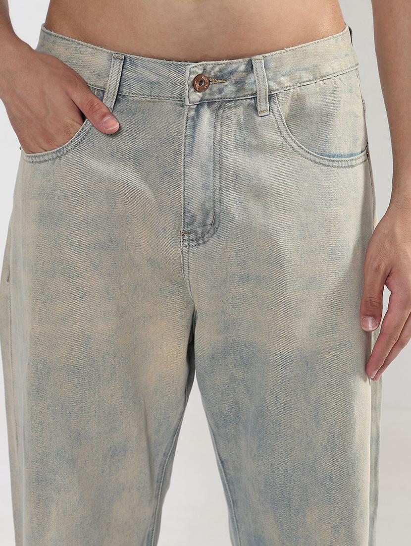 men washed mid rise baggy jean - 21933461 - Standard Image - 2