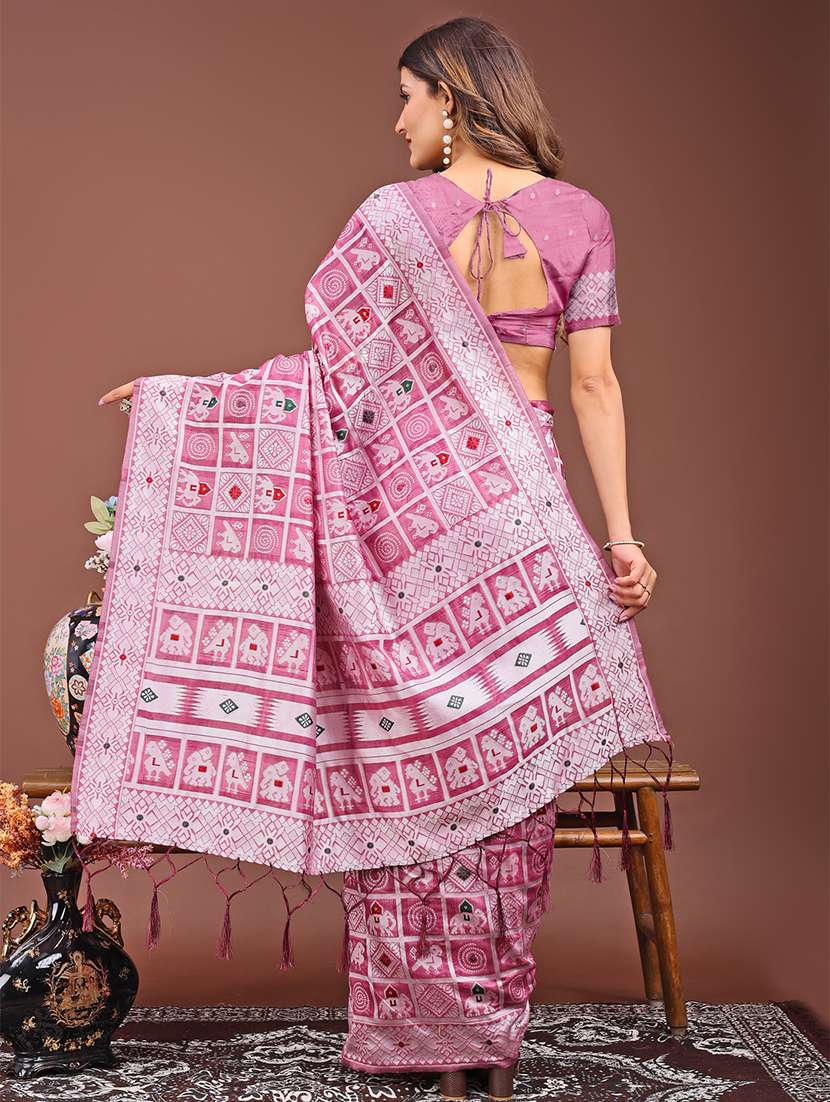 women self design patola saree with blouse - 21933491 -  Standard Image - 2